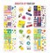 Planner Stickers – 718 Matte Stickers / 13 Sheets - Seasonal Holiday